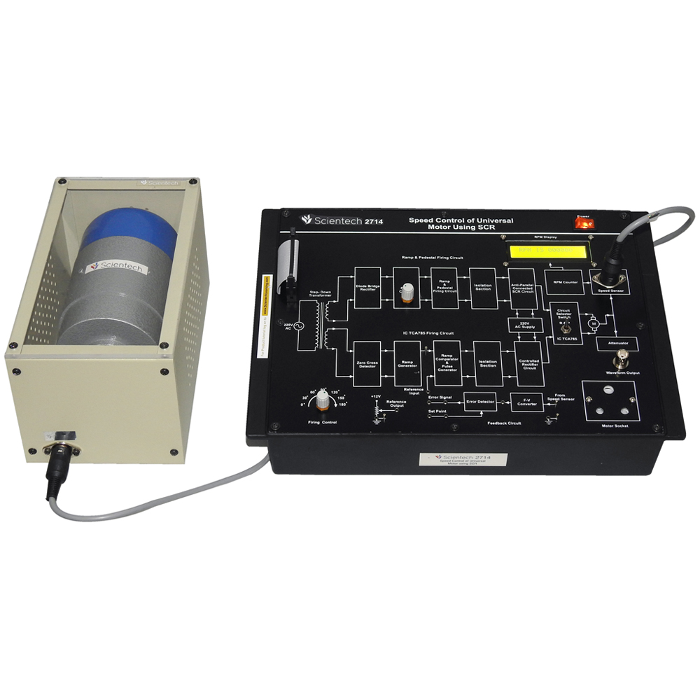 Speed Control of Universal Motor using SCR Experiment and Training