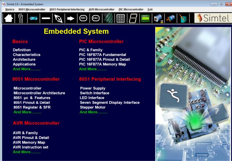 Simtel06 | Simtel Embedded System Learning Software