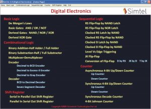 Simtel09 | Simtel Digital Electronics Learning Software