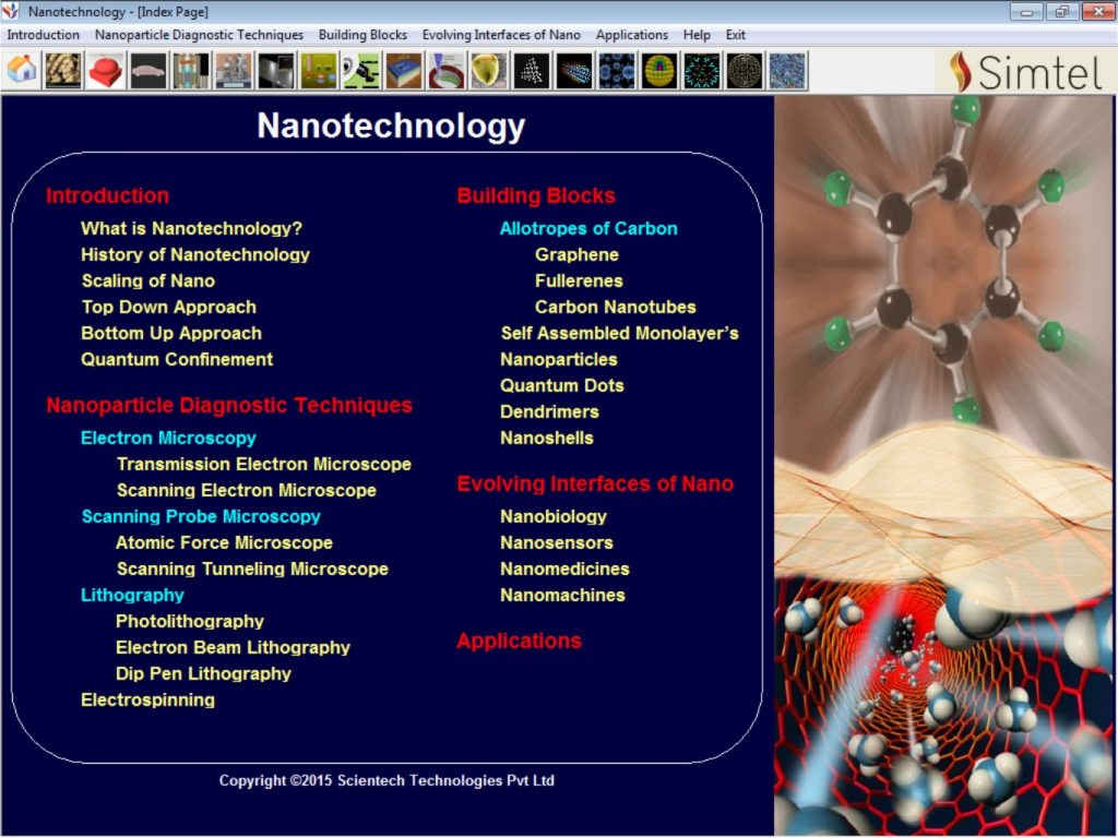 Nanotechnology Interactive Learning Software | Simtel